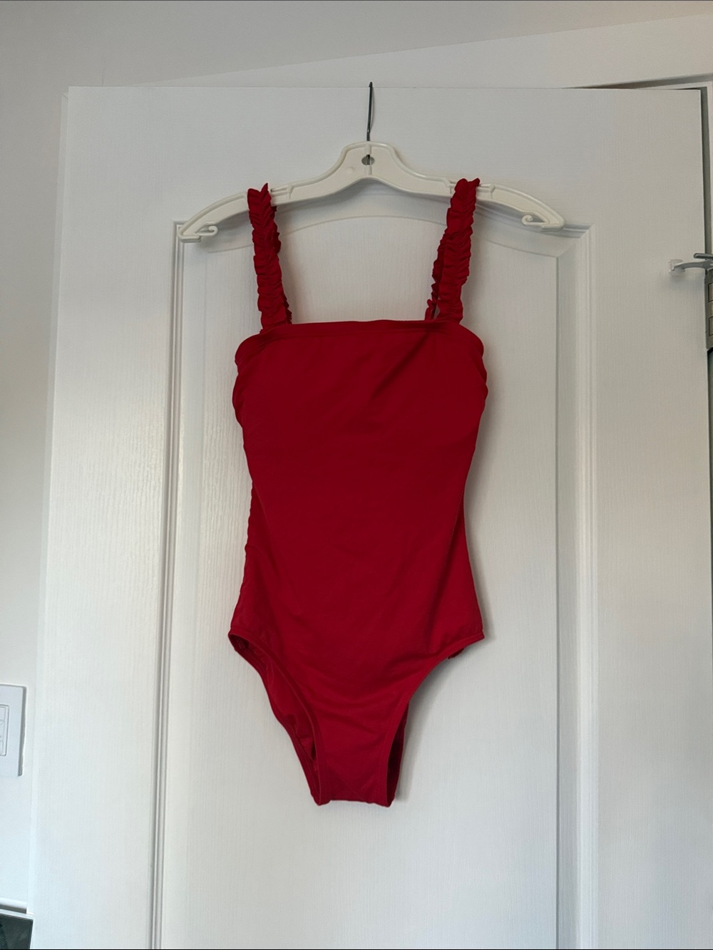 kate spade Red One-Piece Swimsuit with Ruffled Straps